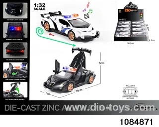 1:32 Alloy Car with Lights & Sound Effects in display box