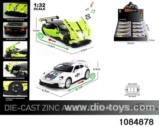 1:32 Alloy Car with Lights & Sound Effects in display box