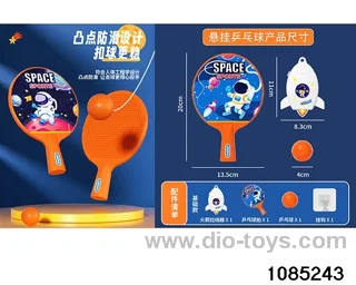 Hanging table tennis balls in opp bag