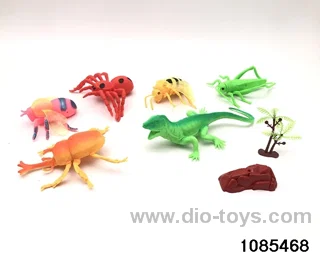 6pcs insects and animals in poly bag header