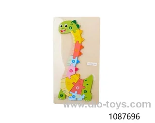 wooden puzzle in Plastic film