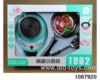 Kitchen toy set in window box