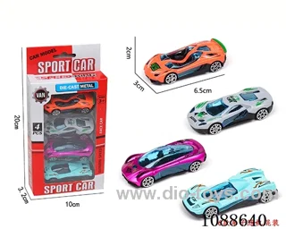 free wheel alloy car 4PCS