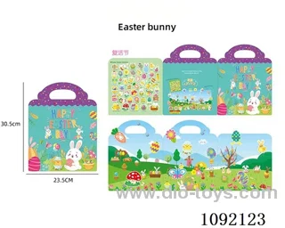 Easter -DIY scene sticker busy book repeatedly pasted Quiet book