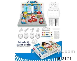 Easter DIY egg graffiti painting scene to build theme puzzle