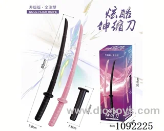 Full injection molding retractable katana