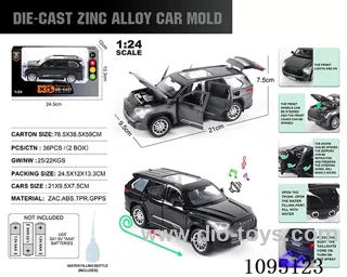 1:24 zinc alloy double spray light sound Toyota Sequoia model