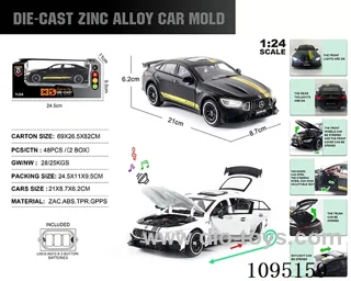 1:24 Zinc alloy light sound Mercedes-Benz AMG GT63 model