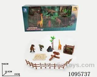 Hollow PVC dinosaur set