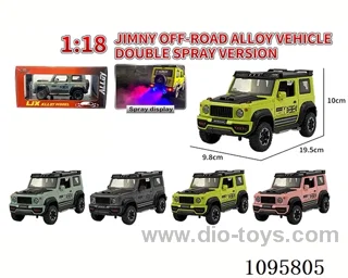 1：18 sliding alloy car with L/M/spray