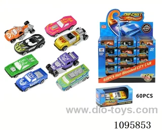 1：72 free wheel alloy car 60PCS