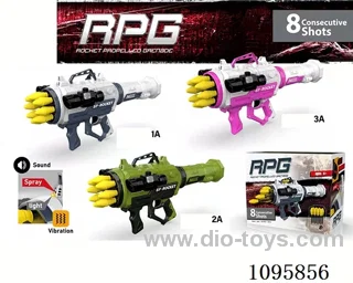soft bullet gun with light/spray