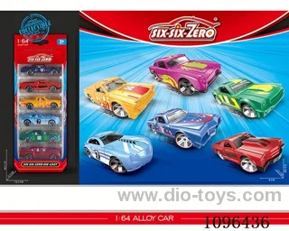 6PCS alloy car（6 models mixed）