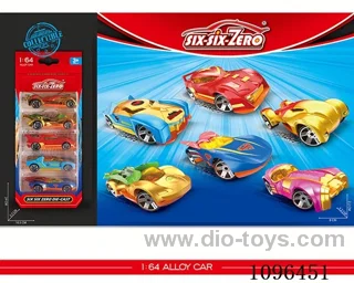 5PCS alloy car（6 models mixed）