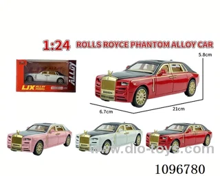 1:24 sliding alloy car with light