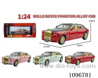 1:24 sliding alloy car with light