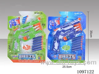 Gun with soft bullets