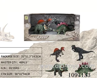PVC dinosaur set