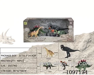 PVC dinosaur set