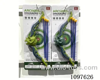 Triceratops Bow and Arrow (mixed colors)