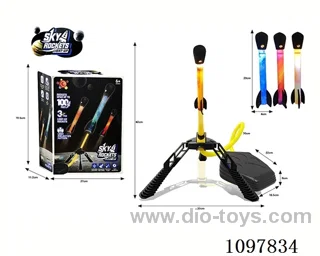 Big pedal skyrocket (Rocket with lights)
