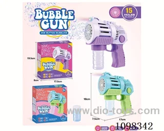 bubble gun with light