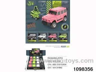 deformation car in display box 8 pcs