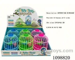 Voice-activated bird cage