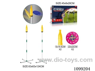 Coke bottle Toss Frisbee stand game set for two