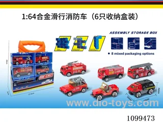 1:64 sliding alloy car 6PCS