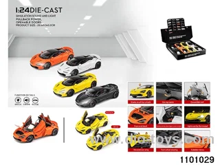 1:24 pull back car in display box