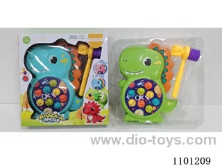 Dinosaur Whack-a-mole with Music (2 Color Mix)