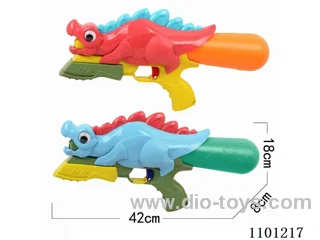 Stegosaurus pneumatic water gun Red blue 2 color