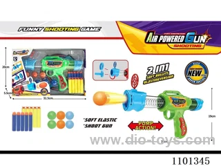 Soft bullet Gun + Aerodynamic gun :EVA Ball ball +EVA Soft bullet 2-in-1 function