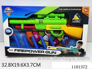 Block EVA Soft Gun with target (2 colors mixed)