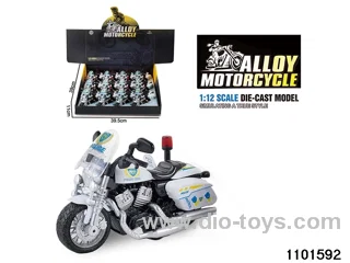 1:12 Alloy Musical pull back Motorbike in display box