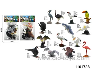 7pcs Bird toys in PP bag with header