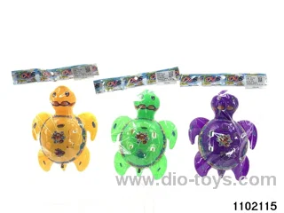 Flashing Turtle with Bell Pulling Wire in opp bag
