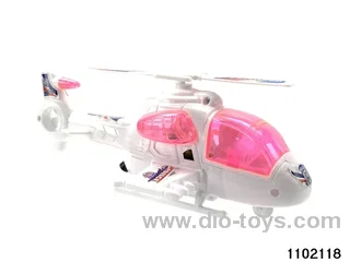 Pull-wire aircraft with lights in color bag