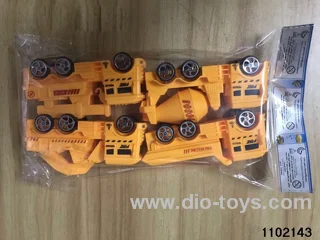 pull back engineering vehicles in opp bag