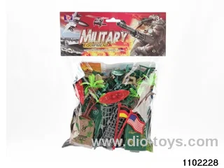 36pcs Military suits in PP bag with header