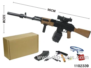 Water bullet gun in paper box