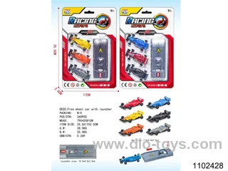 free wheel car with launcher