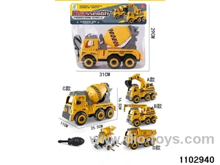 Disassembling and assembling the skid steer in PP bag with header