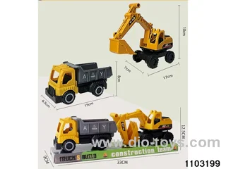 Skidding construction vehicle in PVC cover