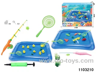 fishing pond in color box