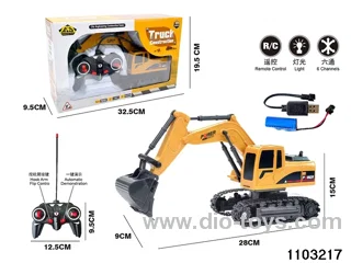 6ch RC Engineering Excavator with light in window box