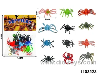 12PCS spiders in PP bag with header