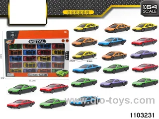 20pcs Alloy cars in window box