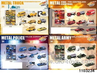 Alloy Car Set in window box